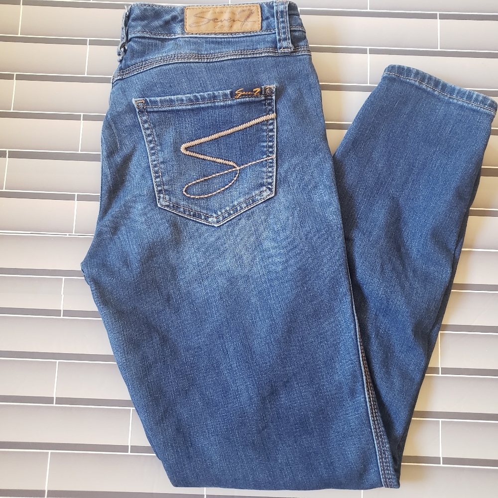 Womens seven 7 denim/ jean skinny sz 6